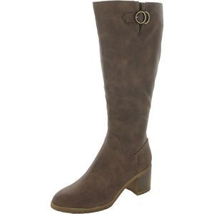 LifeStride Womens Morrison Brown Wide Calf Tall Knee-High Boots NWT